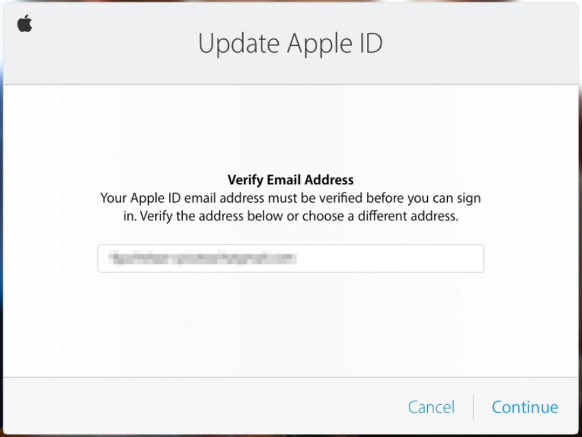Update Apple ID